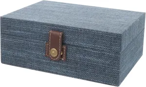Retro Jewelry Case Portable Tabletop Storage Organizer Multi Compartment Design and Cloth Material present Box for Jewelry Present