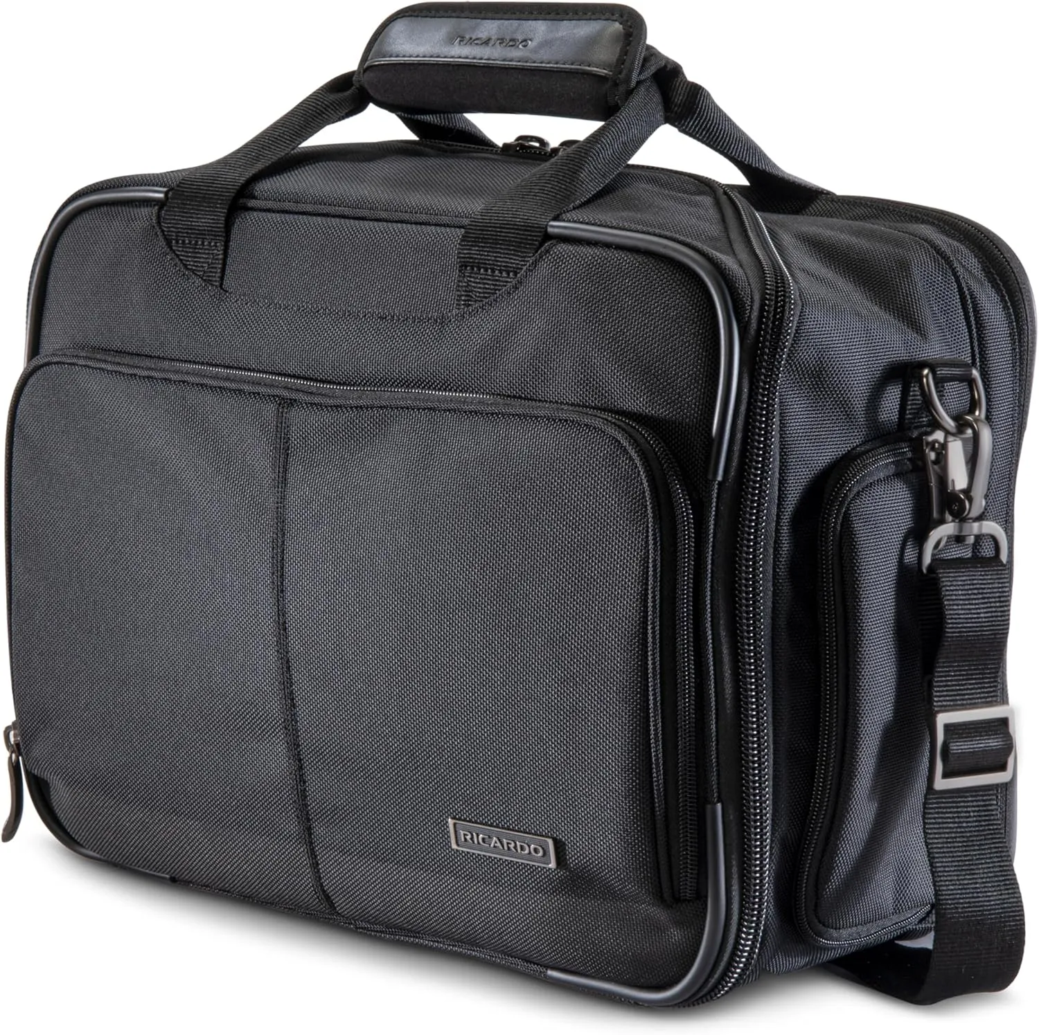 Ricardo Beverly Hills Flight Essentials Softside Deluxe Boarding Bag, Durable Ballistic Nylon Fabric, Water and Stain Resistant, Men and Women, Carry-On Luggage 16-Inches Wide