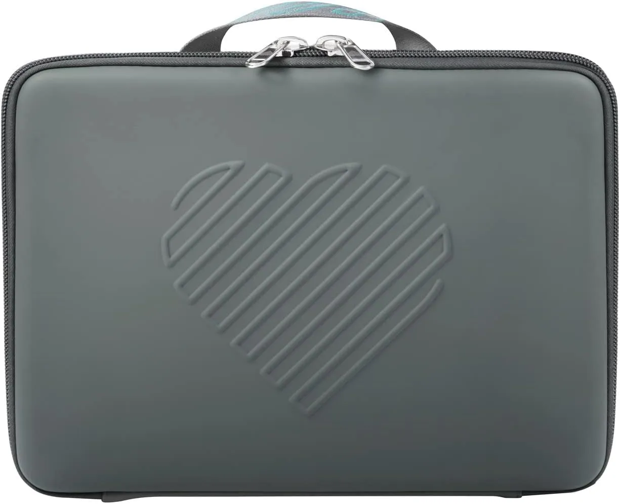 RIKI SKINNY Vanity Mirror Carry Case (Large) | multifunctional makeup bag, light weight and portable, protect the makeup mirror from shattering Grey