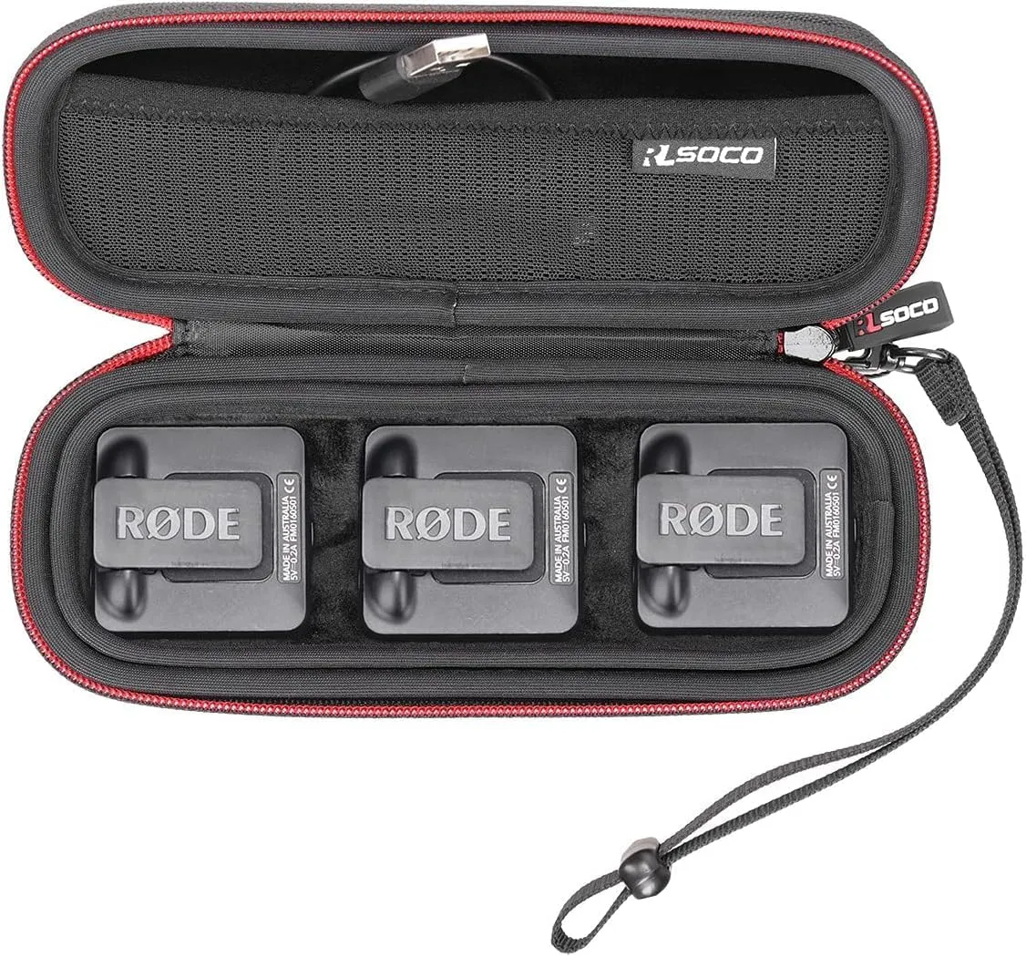 RLSOCO Case for RØDE Wireless Go II/Wireless ME/Wireless GO Wireless Microphone System - Fits for Rode Wireless Go 2 Microphone