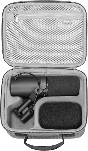 RLSOCO Case for Shure SM7B Dynamic Vocal Microphone & Shure MV7  / MV7X / MV7 Podcast Dynamic Microphone