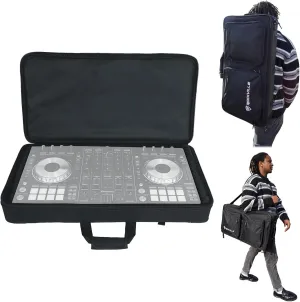 Rockville DC27 Padded DJ Controller/Mobile Producer Bag Backpack Adjustable Foam