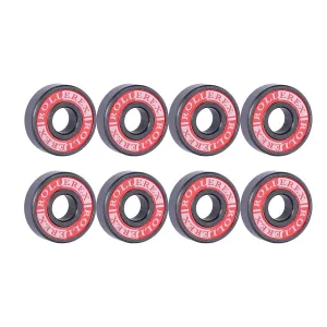 Rollerex Titan 608-2RS Pre-Lubricated Silicon Nitride Ceramic Skate Bearings – for Roller Skates, Inline Skates, Roller Blades, Scooters, & Skateboards (8-Pack)