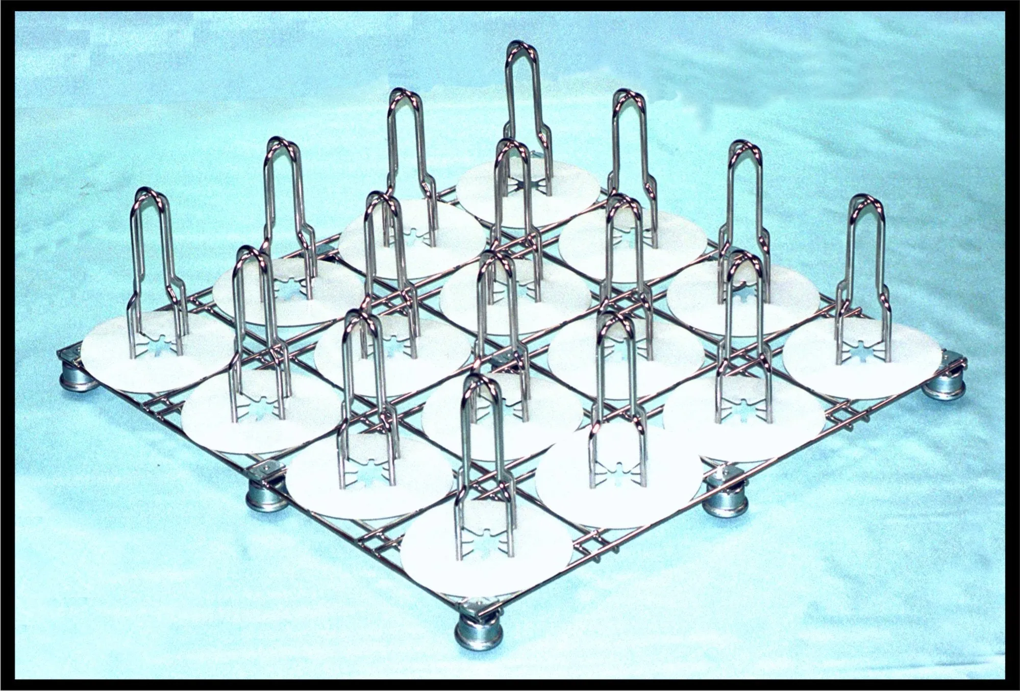 Rolling Chrome Floor Rack