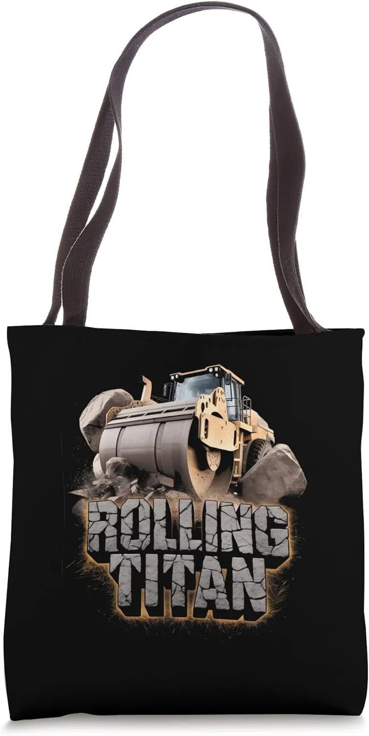 Rolling Titan Road Roller Operator Steamroller Lover Tote Bag