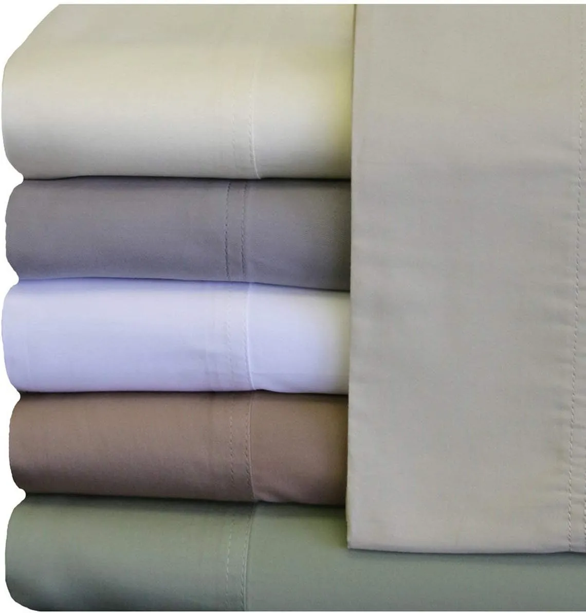 Royal Hotel Bedding ABRIPEDIC Tencel Pillowcases, 600 Thread Count Silky Soft and Naturally Pure Fabric, 100% Woven Tencel Lyocell Pillow Cases Set, 2PC Set, Standard Size, White