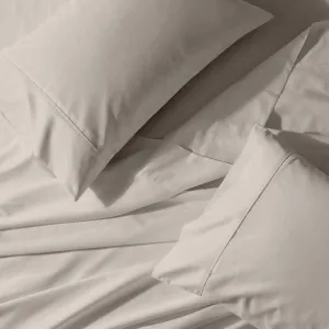 Royal Tradition Solid 650-Thread-Count, Cotton-Blend Set of 2 Standard/Queen Pillow Cases, Beige