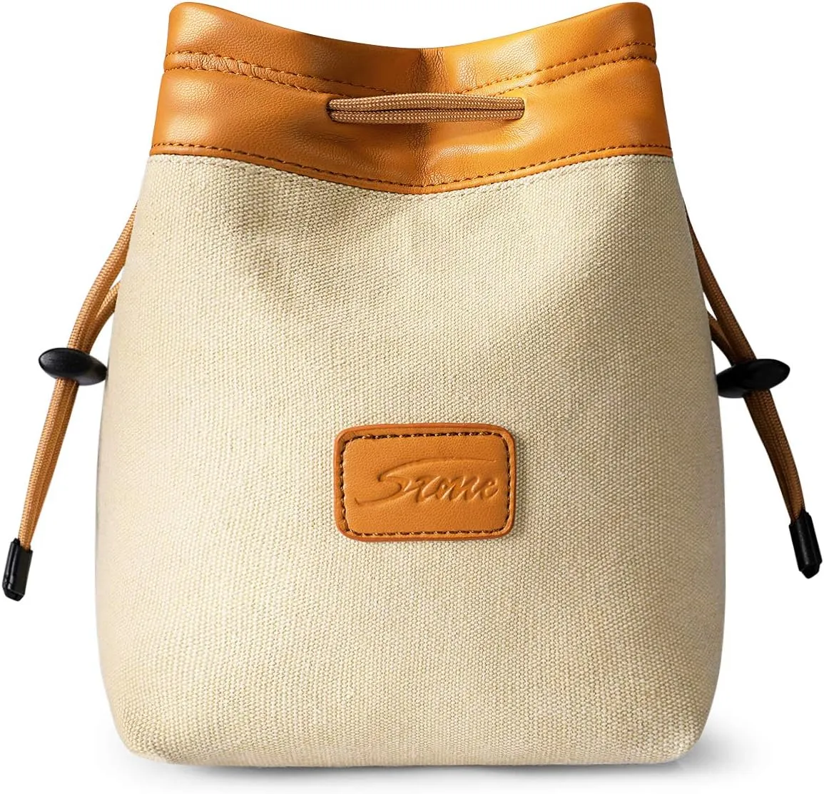 S-ZONE Soft Camera Bag DSLR Insert Handbag Drawstring Lens Case Compatible with Canon Nikon Sony