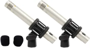 Samson C02 Matched Pair Studio Pencil Condenser Microphones with Cardioid Capsules for Instrument and Dialog Recording