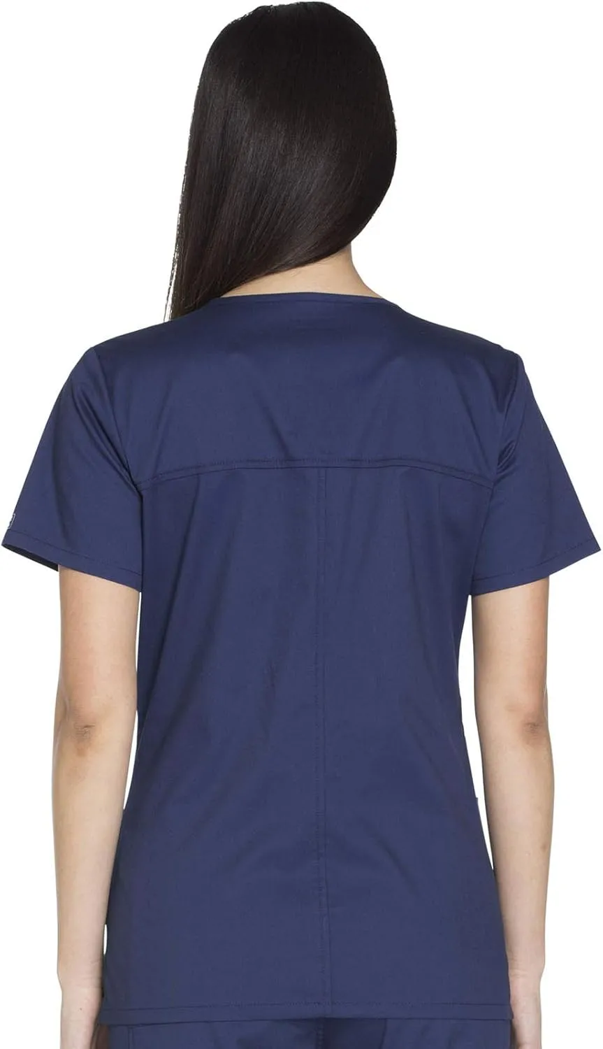 Scrubs for Women Workwear Core Stretch V-Neck Top, Soft Brushed Twill WW630