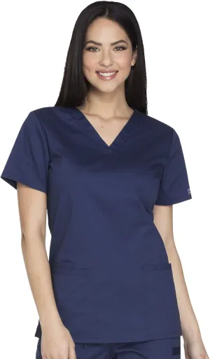 Scrubs for Women Workwear Core Stretch V-Neck Top, Soft Brushed Twill WW630