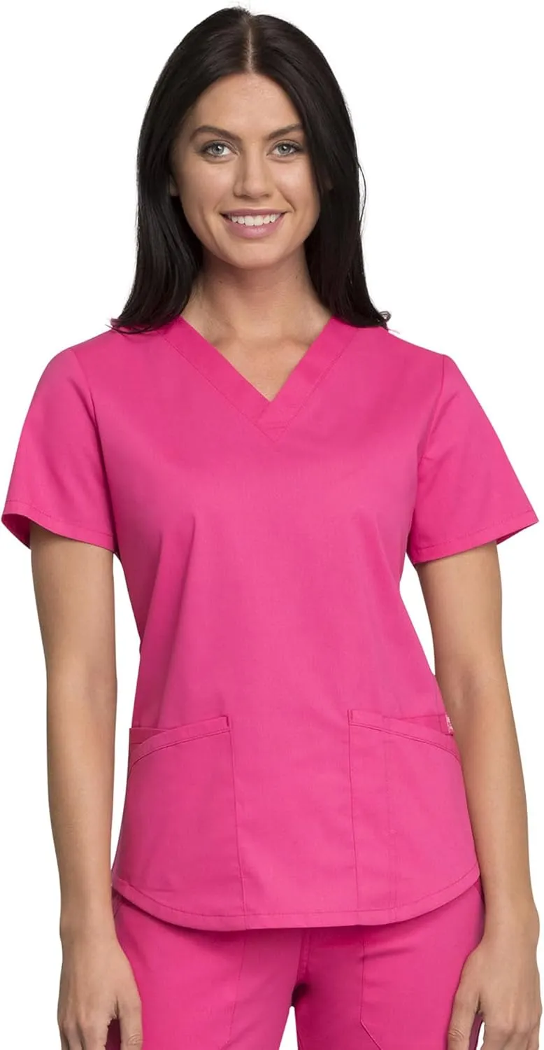 Scrubs for Women Workwear Professionals V-Neck Top, Soft Stretch - WW665