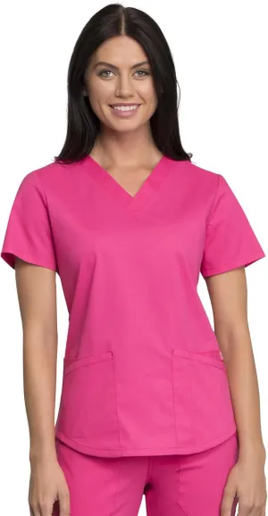 Scrubs for Women Workwear Professionals V-Neck Top, Soft Stretch - WW665