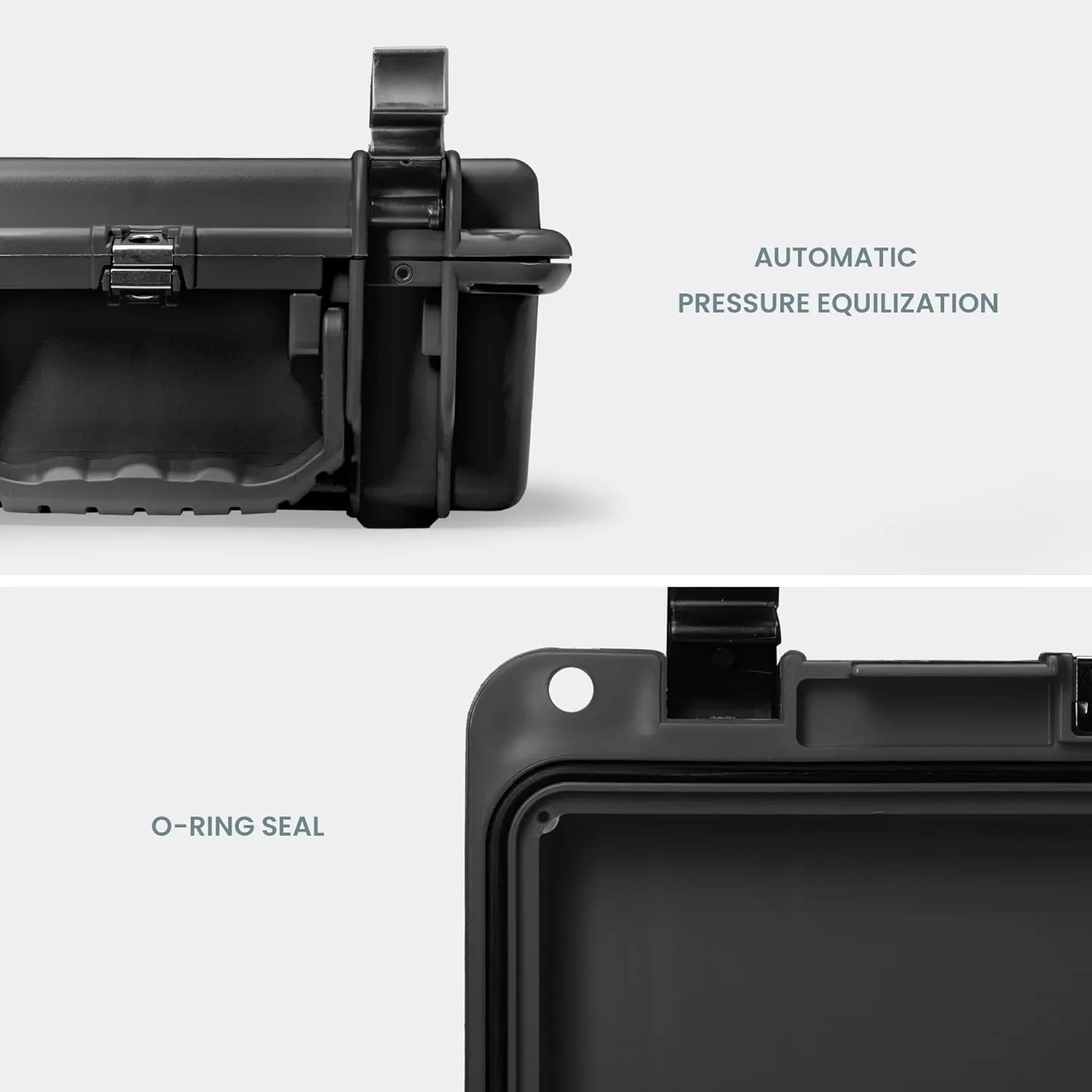 Seahorse 300 Heavy Duty Protective Dry Box Case with Accuform Foam - TSA Approved/Mil Spec / IP67 Waterproof/Airtight/USA Made for First Aid Kits, Emergency Box, Camera