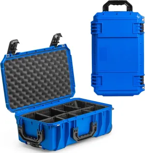 Seahorse 830 Heavy Duty Protective Dry Box Case W/Padded Dividers - TSA Approved / IP67 Waterproof/USA Made for Professional, Amateur Photographers and Camera Enthusiasts