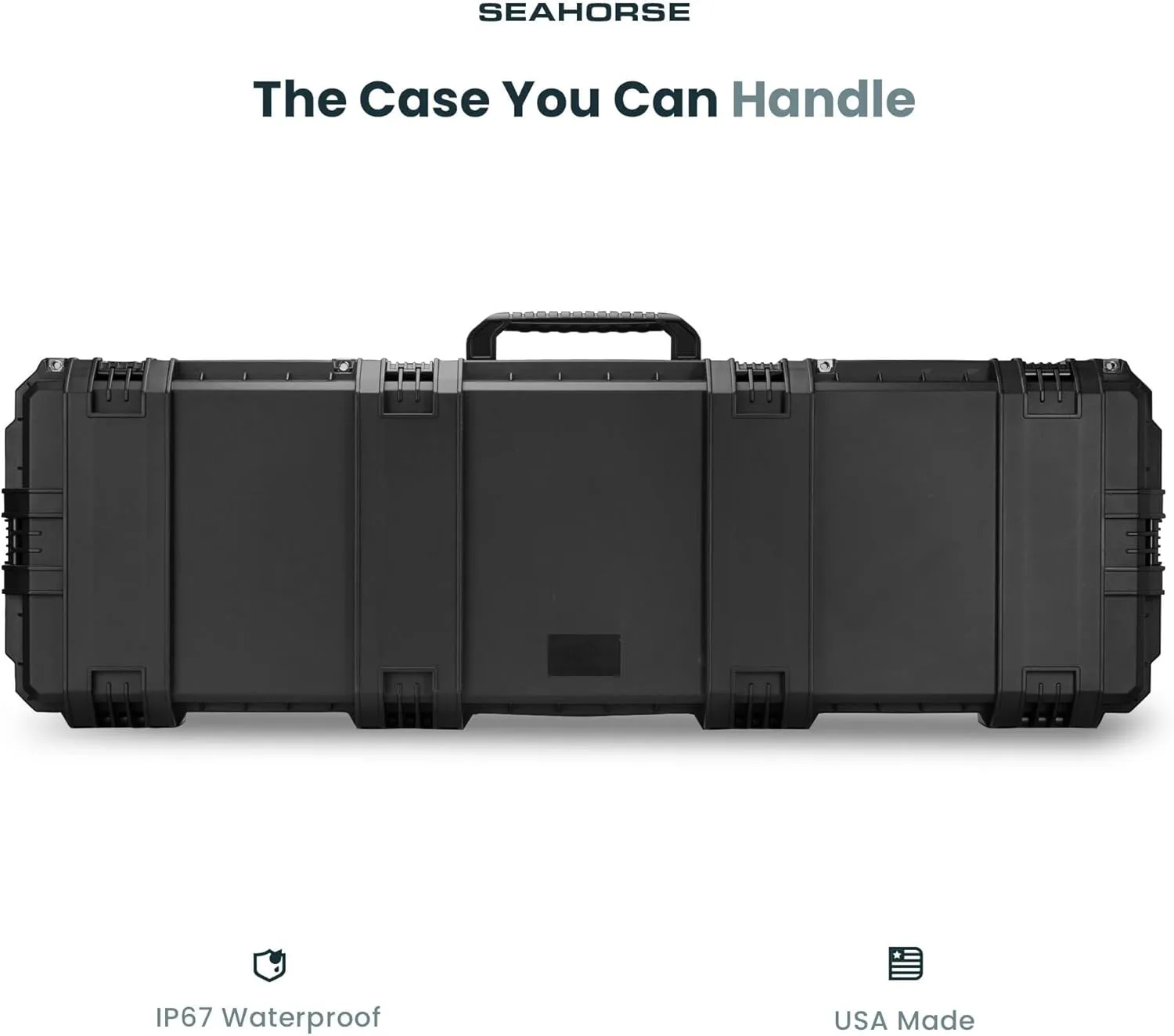 Seahorse Heavy Duty Hard Protective Rifle Cases - TSA Approved/Mil Spec / IP67 Waterproof/USA Made for Rifles, Shotguns, Telescopes, Car Utility Rack, Guitars, Rooftop Rack