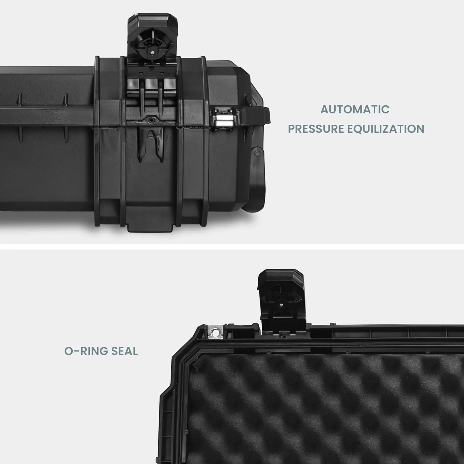 Seahorse Heavy Duty Hard Protective Rifle Cases - TSA Approved/Mil Spec / IP67 Waterproof/USA Made for Rifles, Shotguns, Telescopes, Car Utility Rack, Guitars, Rooftop Rack