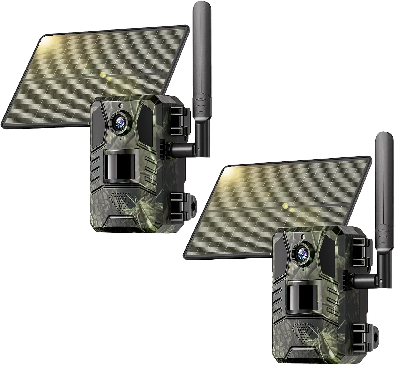 SEHMUA Cellular Trail Camera 2 Pack, Trail Camera 4G LTE Live Streaming with Built-in SIM Card 0.2s Trigger Speed Game Cameras with Night Vision Motion Activated Waterproof Trail Cam