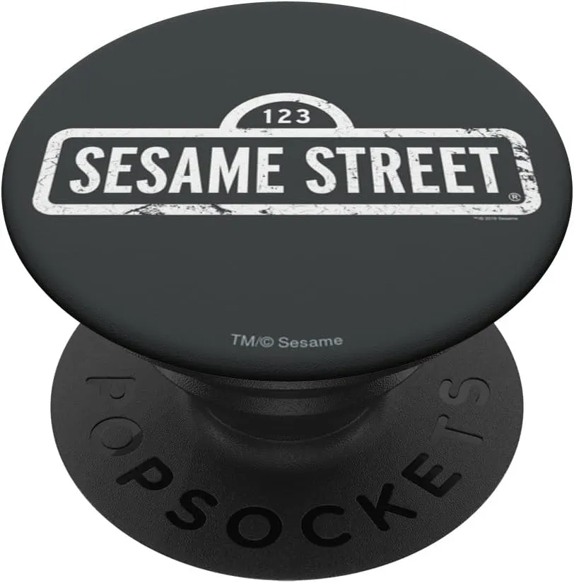 Sesame Street One Color Logo PopSockets Standard PopGrip