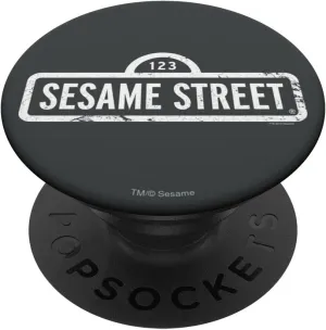 Sesame Street One Color Logo PopSockets Standard PopGrip