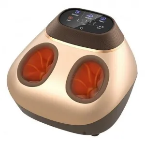 Shiatsu Foot Massage Machine with Air Compression-Golden - Color: Golden