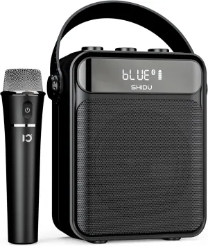 SHIDU 40W Voice Amplifier with Wireless Microphone Handheld, Wireless Voice Amplifier for Teacher, Bluetooth Power Amplifier Portable Megaphone for Classroom Speech Meeting Instructor Outdoor-S95