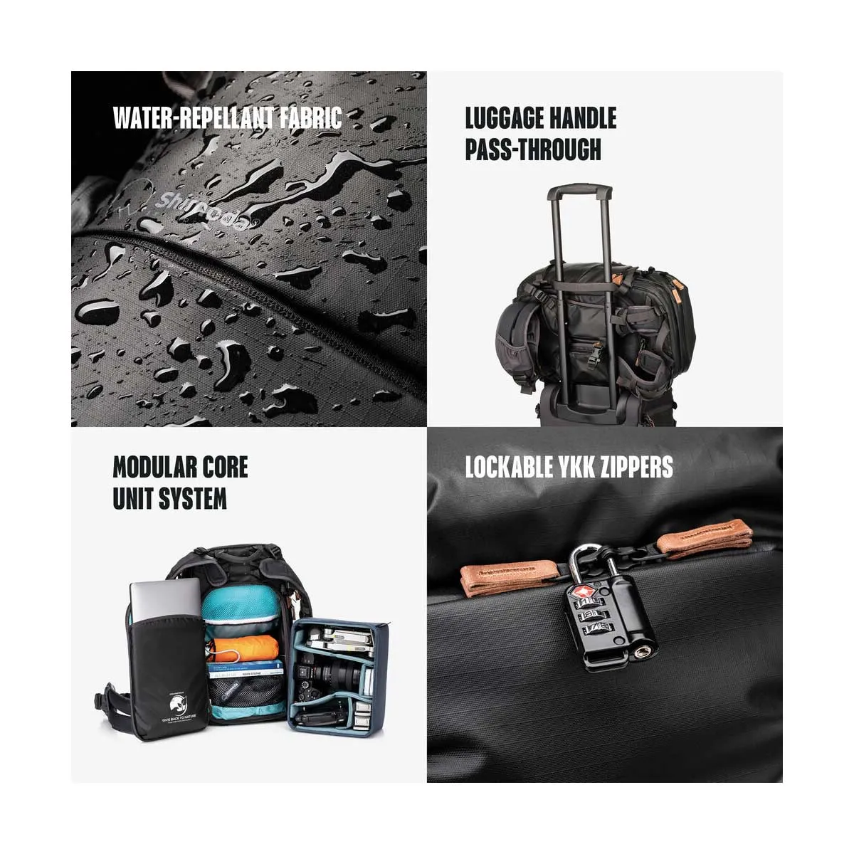 Shimoda Explore V2 35 Starter Kit (w/ Medium DSLR Core Unit) - Black