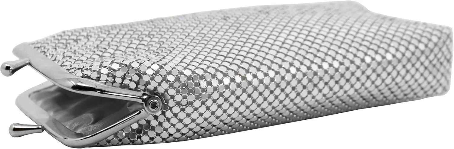 Silver Soft 3mm Metallic Mesh (Full Pack 100s/Kings) Cigarette Case Purse