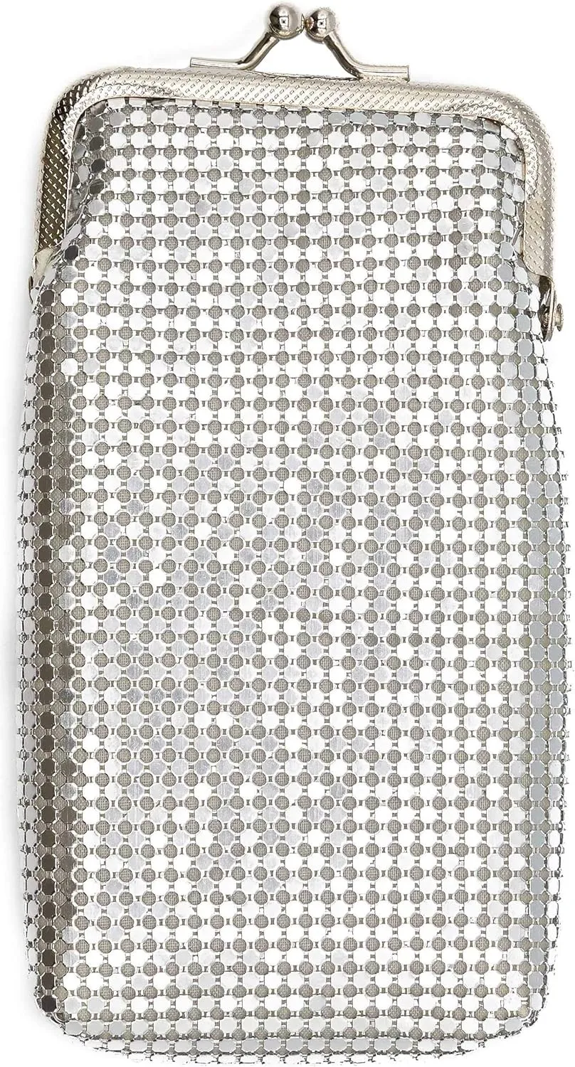 Silver Soft 3mm Metallic Mesh (Full Pack 100s/Kings) Cigarette Case Purse