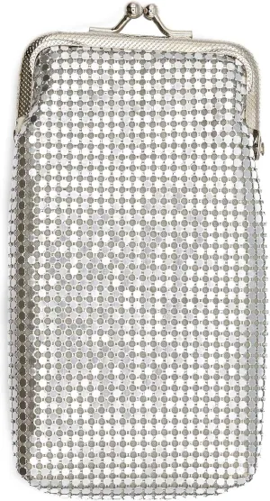 Silver Soft 3mm Metallic Mesh (Full Pack 100s/Kings) Cigarette Case Purse