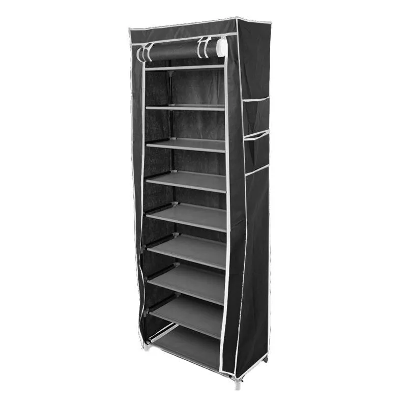 Simple Shoe Cabinet Dustproof Fabric Organizer Stand Holder