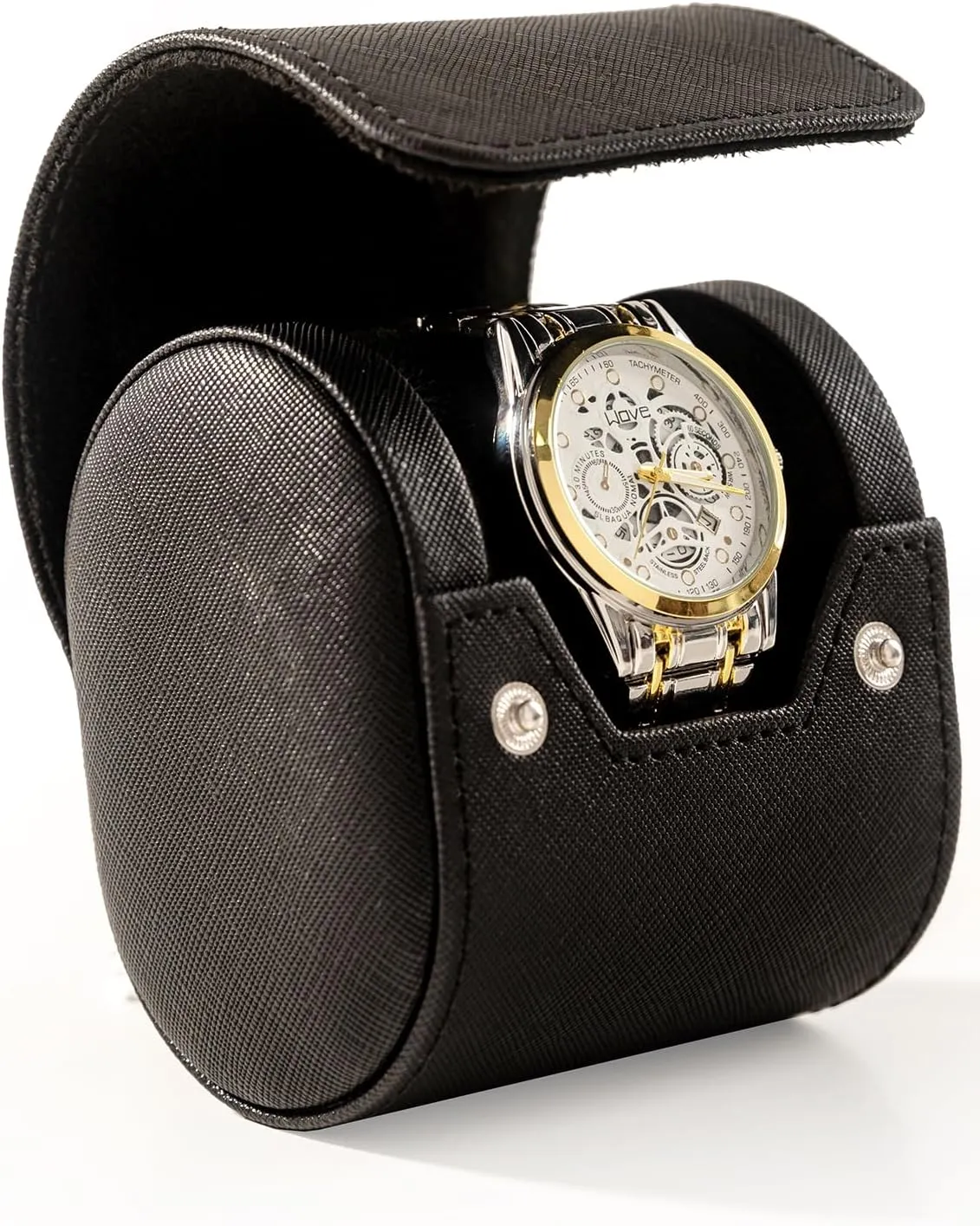 Single Watch Travel Case - Classic Leather Watch Case with Perfect Texture.Watch Carrying Case or Organizer for Storage and Display. Ideal Gift for Men Traveling, All Handmade by Artisans