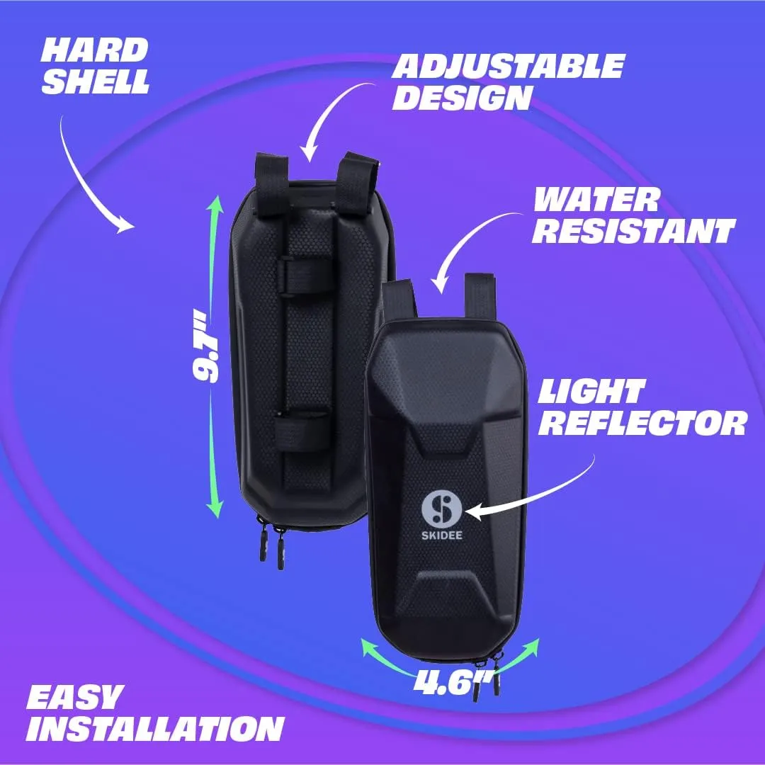SKIDEE waterproof Bag for Large kick scooters electric scooters and bikes