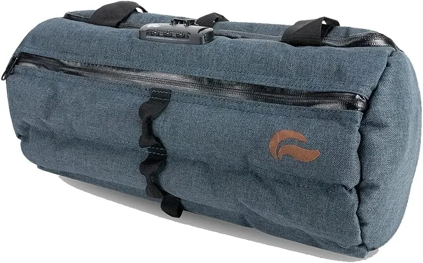 Skunk Duffle bag Medium 16"- Smell Proof - With combo lock - PATENT PENDING (Blue Navy, 16"x7.5")