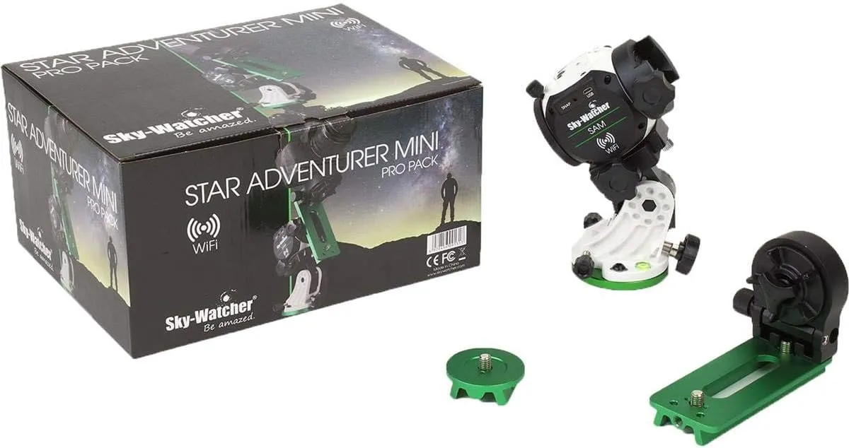 Sky-Watcher Star Adventurer Mini Pro Pack – Motorized DSLR Night Sky Tracker Equatorial Mount For Nightscapes, Time-lapse, and Panoramas