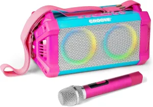 Sling & Sing Portable Karaoke Machine for Girls & Adults, Wireless Karaoke, Bluetooth Speaker with Microphone - Gift for Girl Age 7-8 Kid Music Player System, Gifts for Girls & Boys Ages 8-12 Year Old