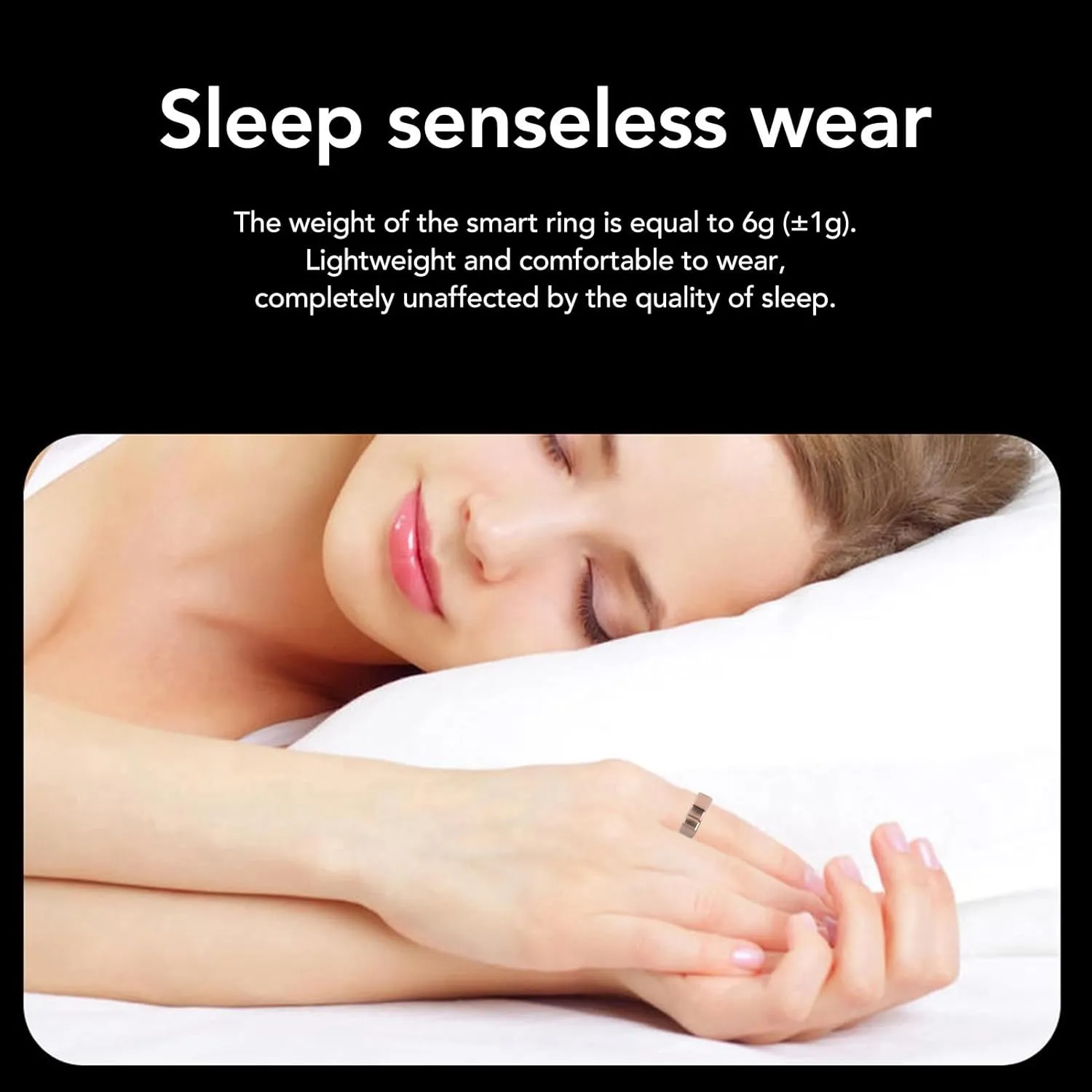 Smart Ring Fitness Tracker for Women & Men, IP68 Waterproof Wearable Health Tracker Ring with Sleep Monitoring Step Counting Camera Control Heart Rate Body Temperature