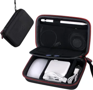Smatree Hard Case Compatible for Apple14&16inch MacBook Pro's Pencil,Magic Mouse,Magsafe Power Adapter,BeatsX, Monster Magnetic Charging Cable,Travel MacBook Pro Accessories Organizer Bag,Black