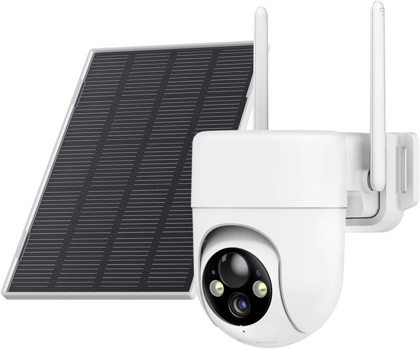Solar Camera Outdoor Wireless, 2K Color Night Vision, Security Cameras Wireless Outdoor with 360°View, 4X Zoom, Battery Powered, 2.4GHz WiFi Solar Camera, PIR Alarm, IP65 Weatherproof