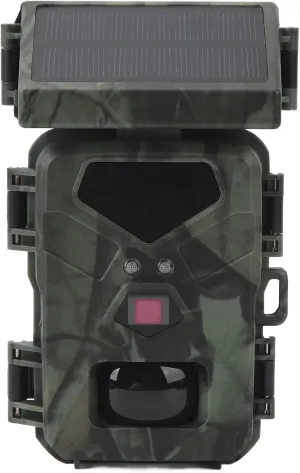 Solar Trail Camera 20MP, Night, Waterproof, 1080P, Loop Recording, Solar Powered with 60 Degree Detection Angle, Game Camera for Wildlife Monitoring, Hunting, Home Security