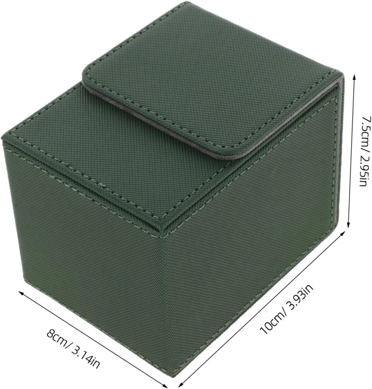 Sosoport 5pcs Games Cards Pu Case Compact Storage Box for Decks and Trading Cards Smooth Edges for Home Supplies and Easy Carrying