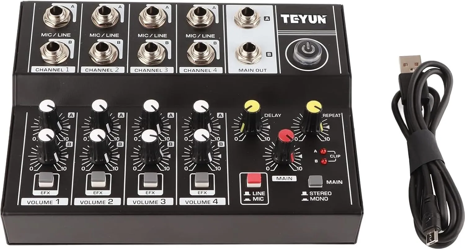 Sound Cards Sound Equipment 8-Way Mixer Microphone Microphone Audio Dj Effect Audio Mixer Professional Audio