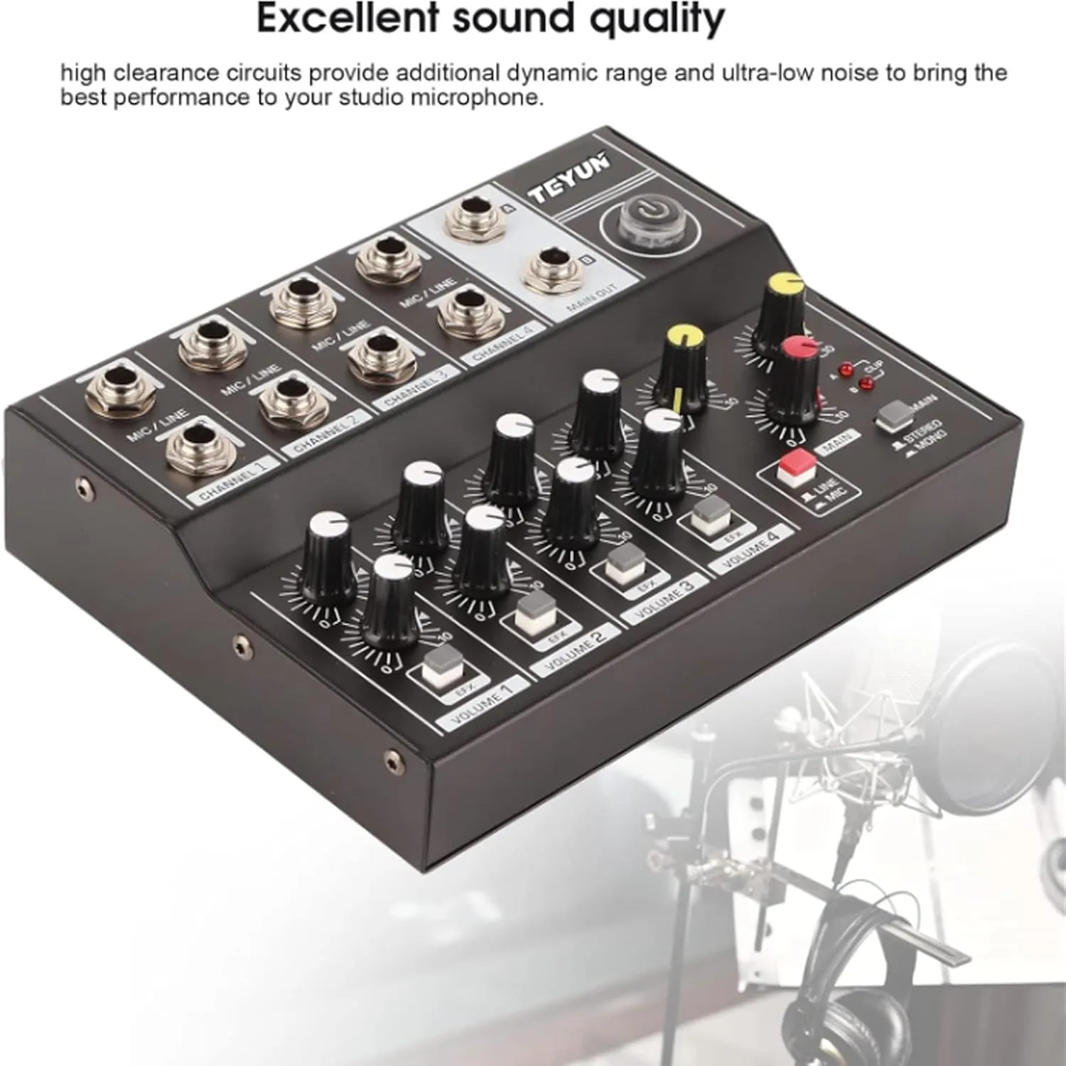 Sound Cards Sound Equipment 8-Way Mixer Microphone Microphone Audio Dj Effect Audio Mixer Professional Audio