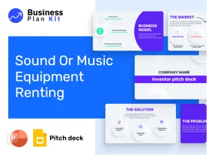 Sound Or Music Equipment Renting Pitch Deck Example