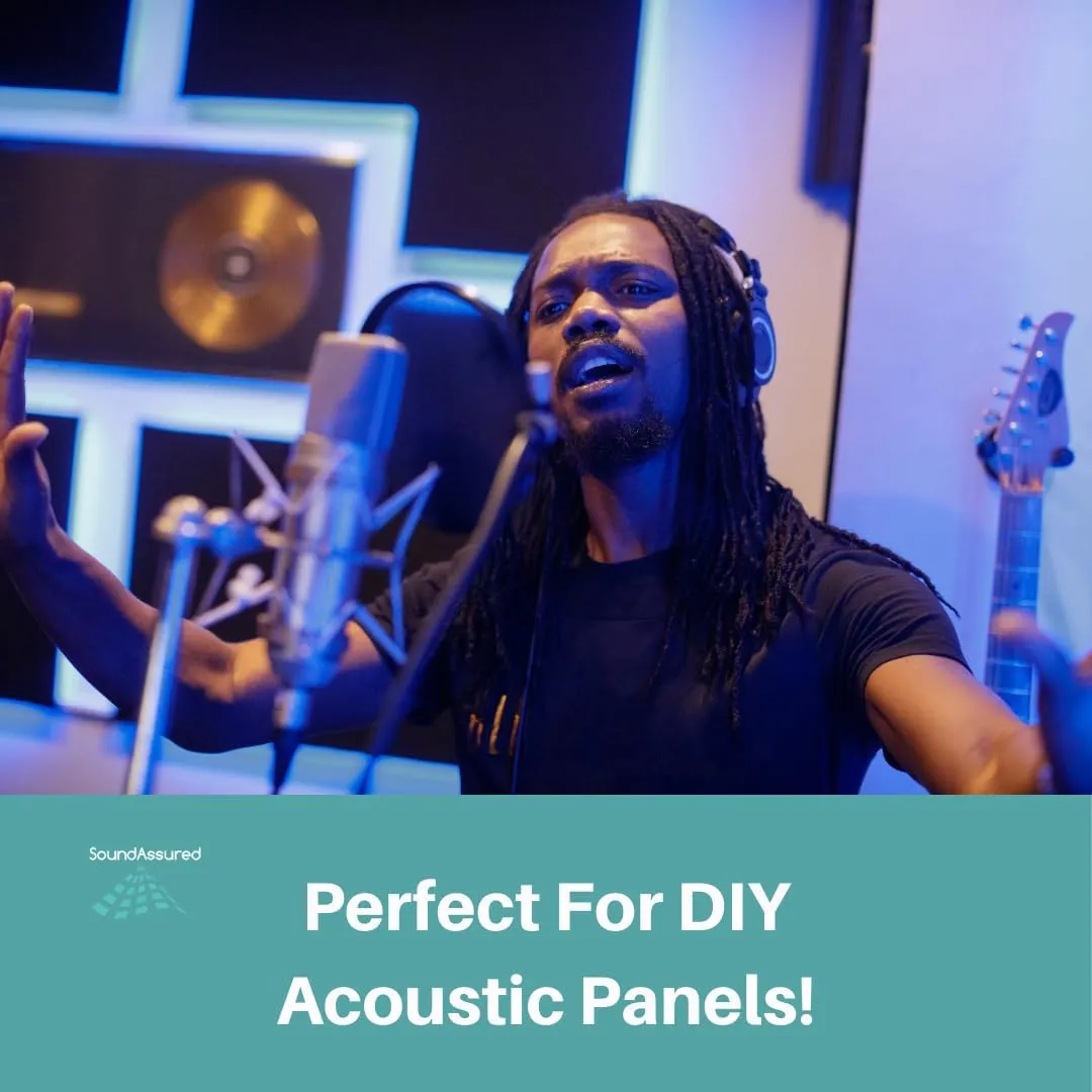 SoundAssured Acoustical Fabric - Acoustically Transparent Fabric for Making Acoustic Panels - DIY Sound Panel Acoustic Fabric (Silver Mist)