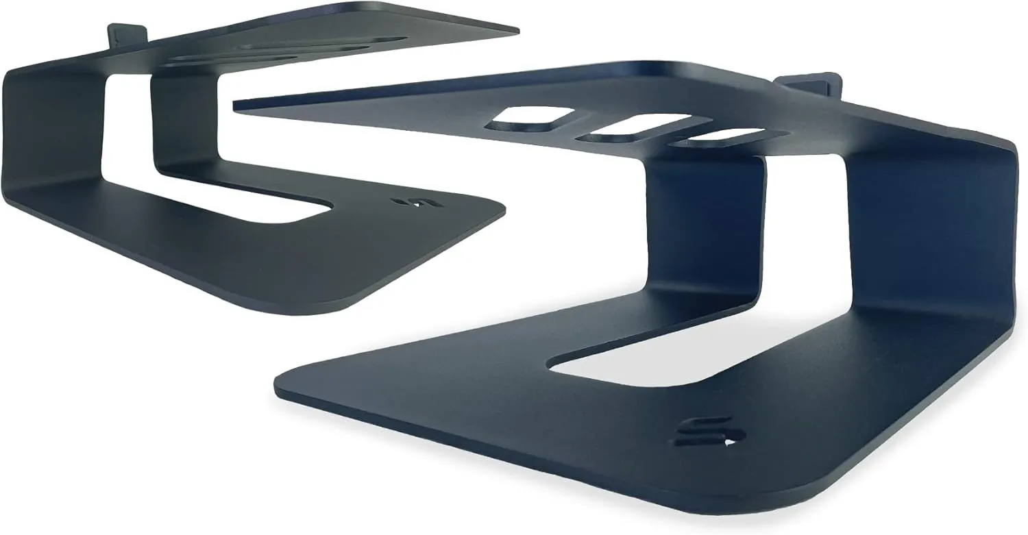 Soundrise BIG5 Large Desktop or Floor Speaker Stands Pair - Vibration Dampening for Studio Monitors - Decouples Speakers to Reduce Audio Resonance - Heavy Duty - Made in USA