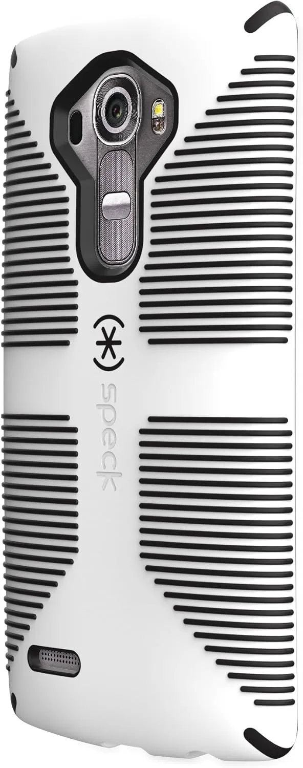 Speck Products CandyShell Grip Case for LG G4 - Frustration-Free Packaging - White/Black