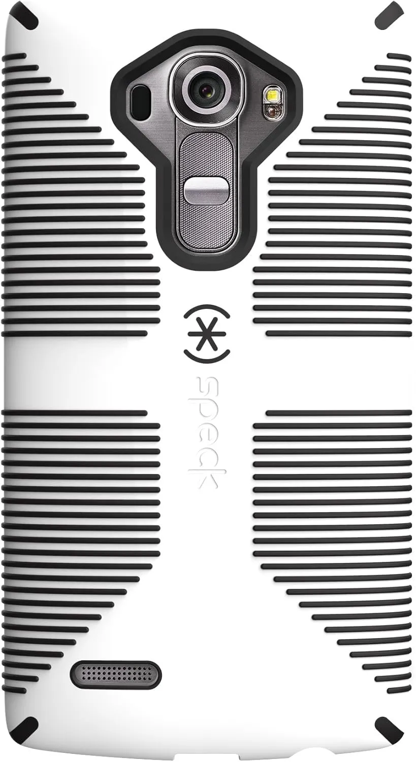 Speck Products CandyShell Grip Case for LG G4 - Frustration-Free Packaging - White/Black