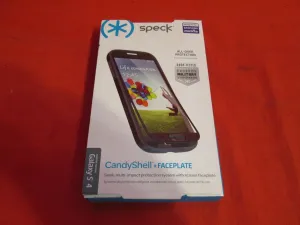 Speck Products CandyShell Plus FACEPLATE Case for Samsung Galaxy S4 - Black/Slate Grey