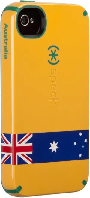 Speck SPK-A1394 Limited Edition iPhone 4S CandyShell Case, Australia Flag - 1 Pack - Carrying Case - Yellow/Blue/Red
